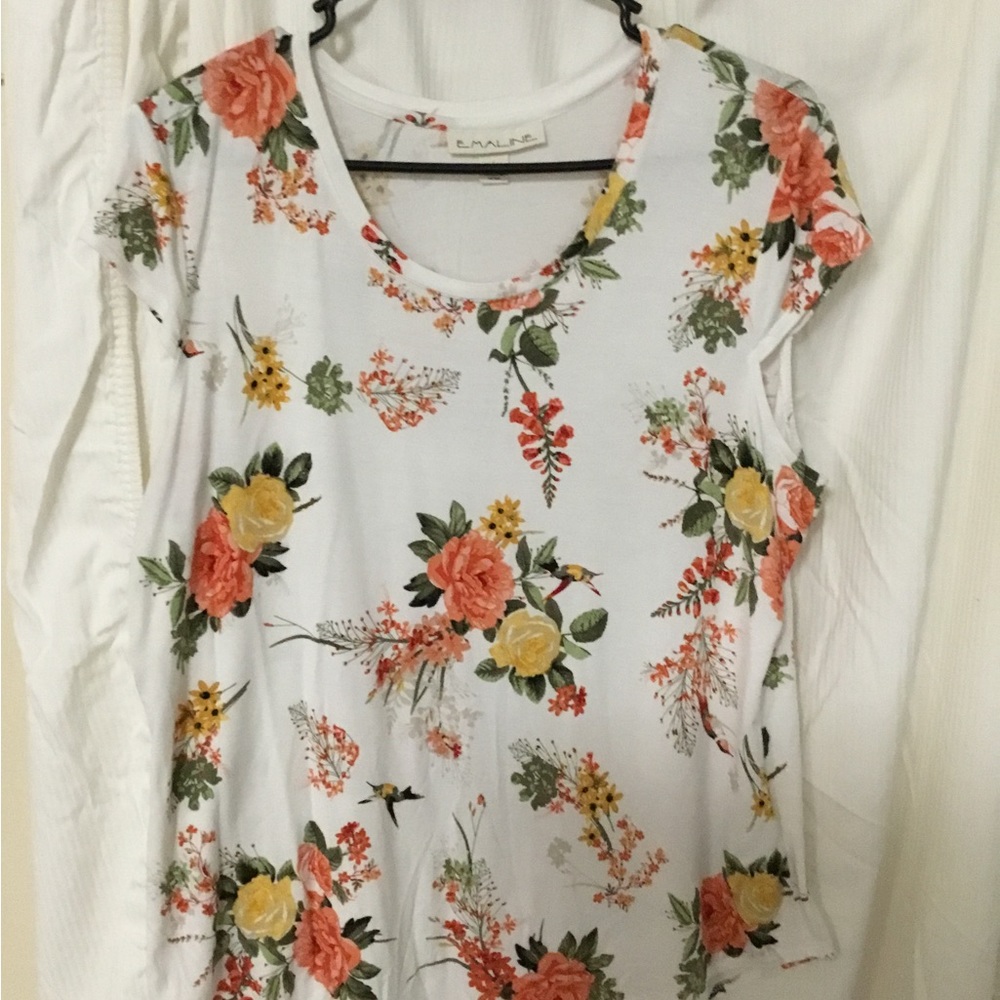 Emaline Womens multi color blouse